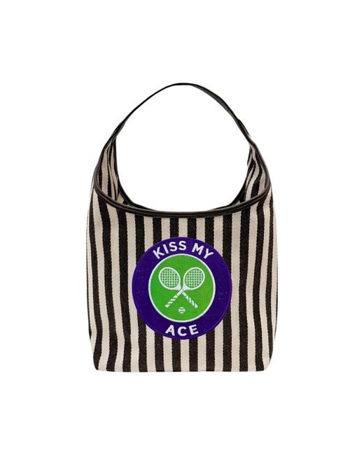 Lilly Loves Green Wimbledon Inspired Kiss My Ace Bag