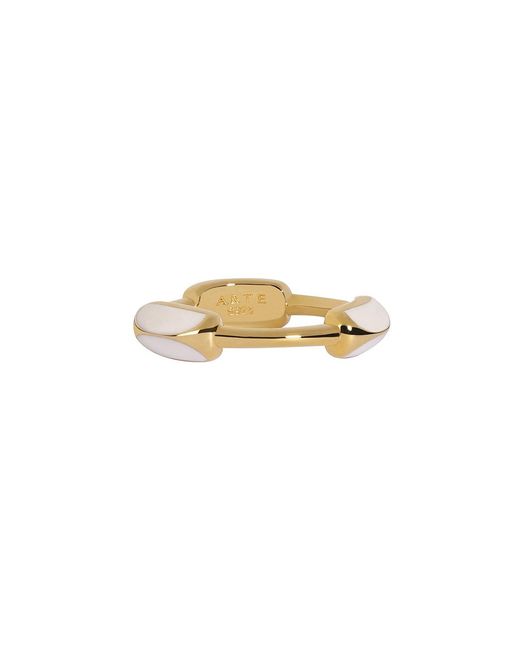Arte Madrid Metallic Toggle Sculpted Dome Ring