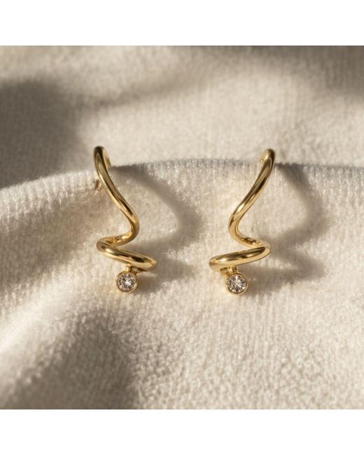 Lily Flo Jewellery Metallic As If You Ever Doubted Large Diamond Stud Earrings