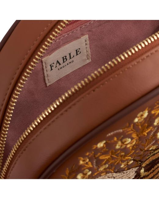 Fable England Brown Bumble Circle Bag