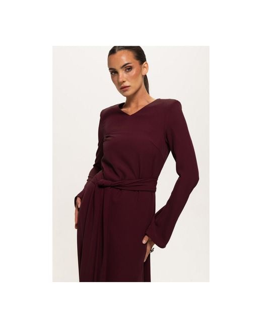 Rayan Purple The Tie Dress