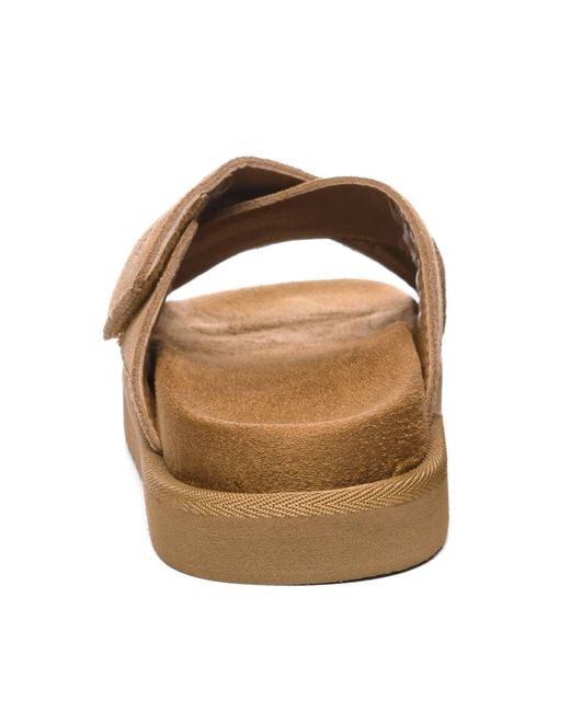 EverAu Australia Brown Rose Leather Sandals
