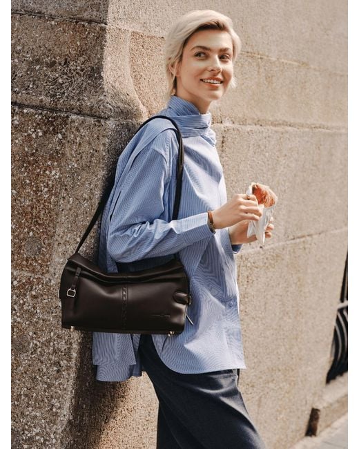 Orange Cube Black Fantina Folded Hobo Bag