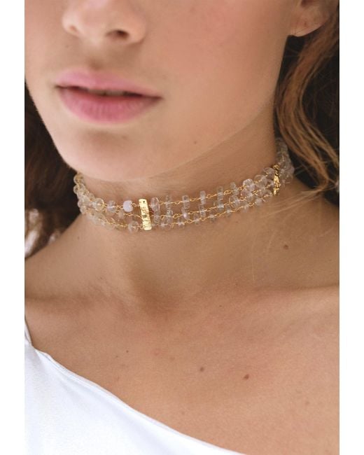 Lavani Jewels White Aurora Choker