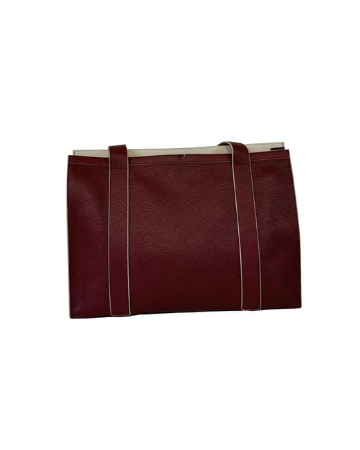 godi. Brown The Maxwell Leather Handmade Zip Tote Bag