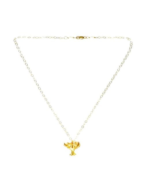 Lexi Jewelry Metallic Lucky Lobster Necklace