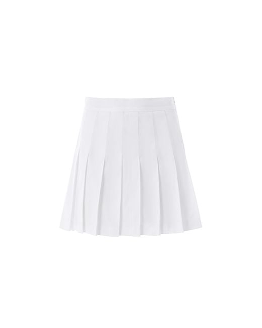 Lita Couture White Pleated Tennis Skirt