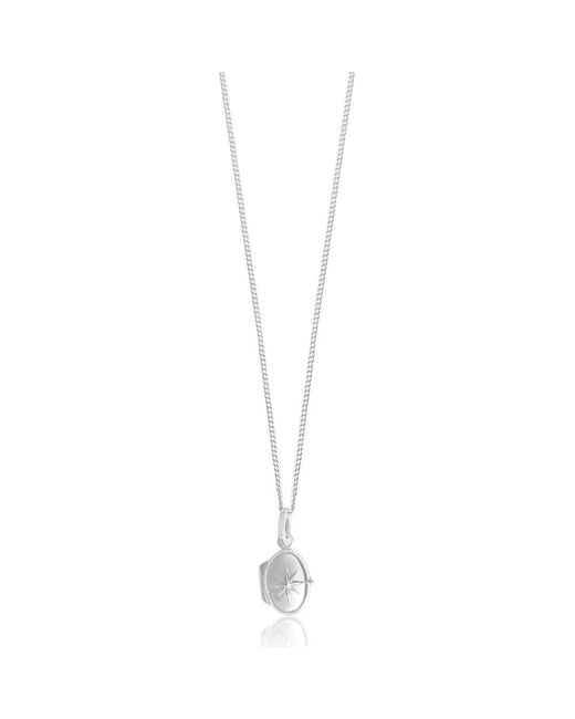 FV Jewellery Metallic Bijoux Compass Locket Necklace