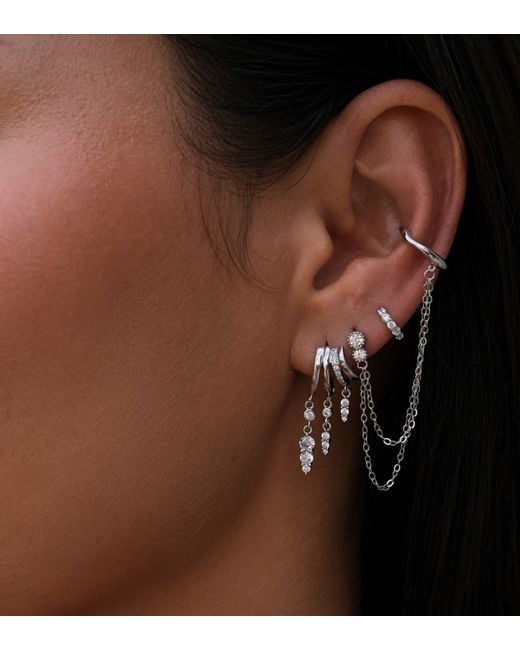 Aaria London Metallic Cleo Hoop