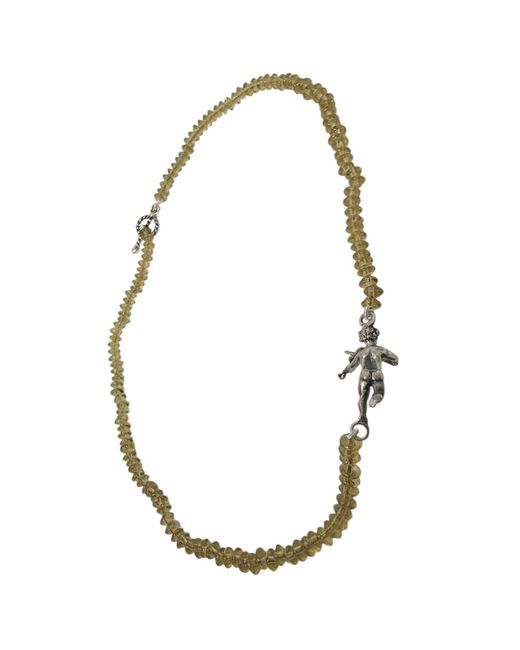 Tg-Jewellery by Tamara Gervasio Metallic Cherub Serenade Necklace – Handcrafted Sterling & Glass Beads