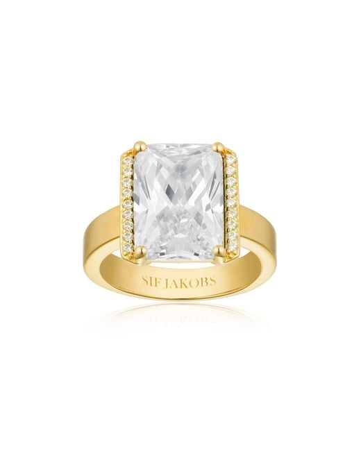 Sif Jakobs Jewellery Metallic Plated Ring Roccanova Zirconia
