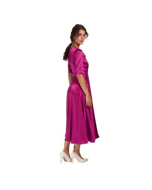 Sofia Tsereteli Purple Silk Satin Gown