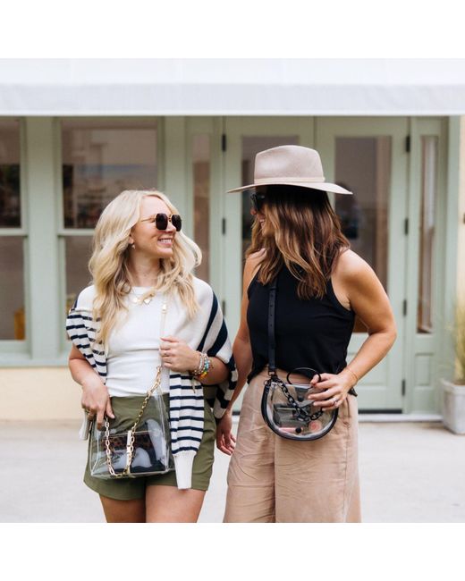 PAIGE White Clear Crossbody Bag