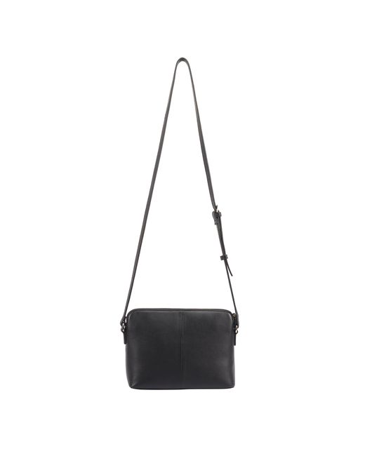 Paul Costelloe Black Lenya Leather Crossbody Bag