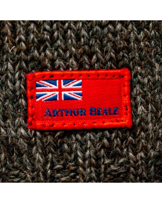 Arthur Beale Green Oiled Wool Pelmo Jumper for men