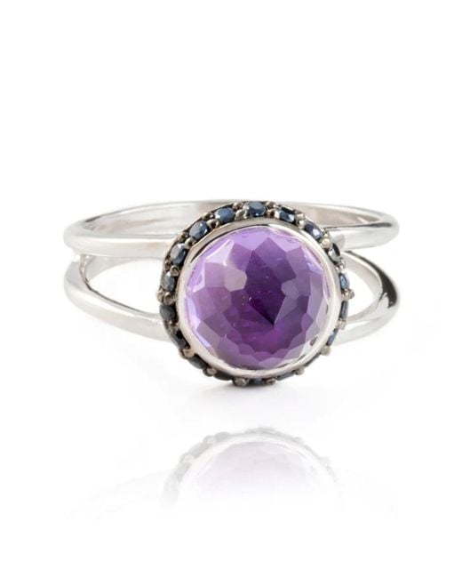 The Jewellery Store London Purple Istanbul Charm Amethyst And Spinel Ring