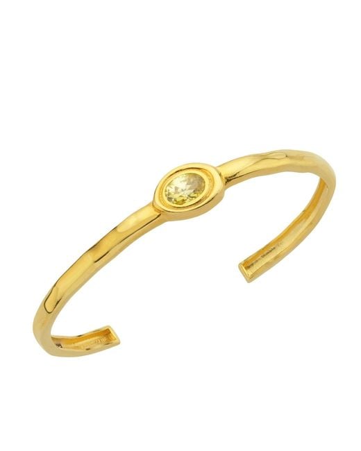 LINYA JEWELLERY Metallic Olivia Stone Handcuff