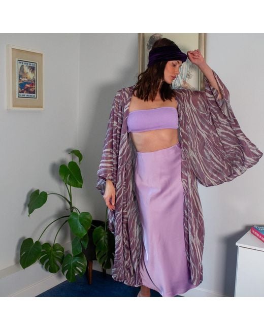 Jennafer Grace Purple Etosha Kimono