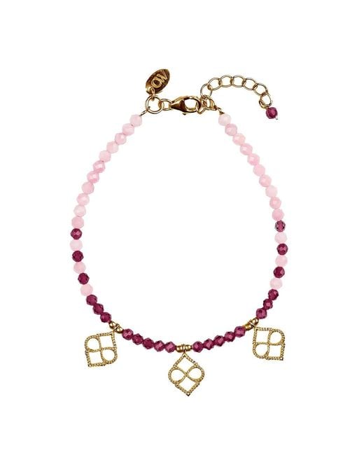 Charlotte's Web Jewellery Pink Marrakesh Sunrise Beaded Bracelet
