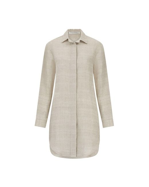 The Summer Edit Natural Neutrals Charley Luxe Linen Shirt Dress