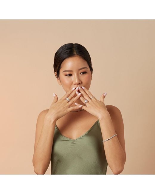 Shabella Nyc White Tear Drop Ring