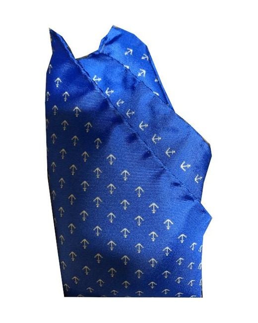 Lazyjack Press Blue The Anchorman Pocket Square for men