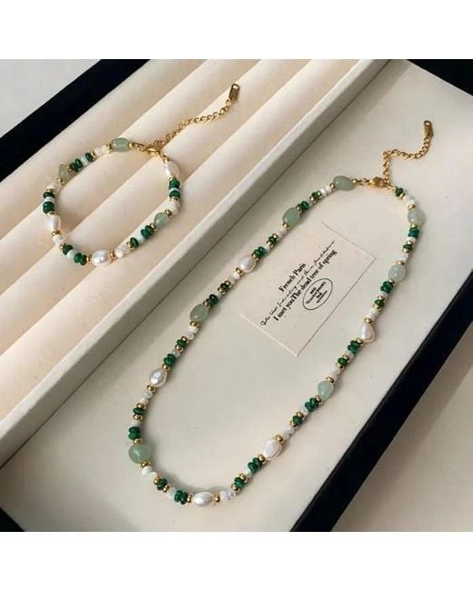 Angel Barocco Metallic Beaded Baroque Pearl Bracelet