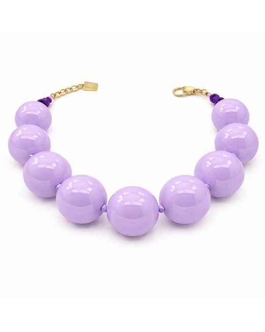 Michael Nash Jewelry Purple Lucy Gumball Necklace