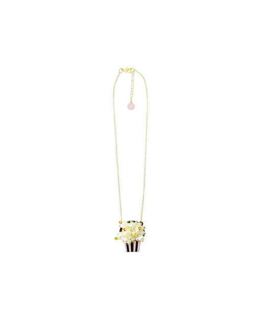 Gissa Bicalho Metallic Acrylic Handmade Necklace Pop Up