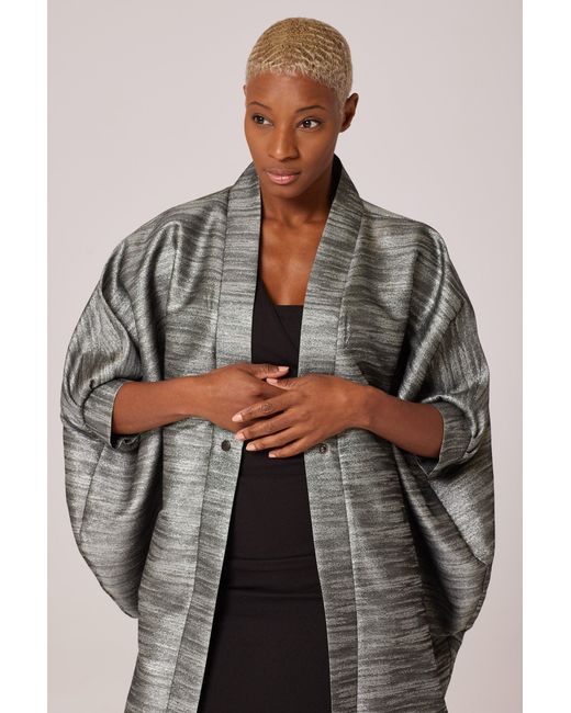 Lioness by Tf Gray Sand Storm Midi Kimono Jacket