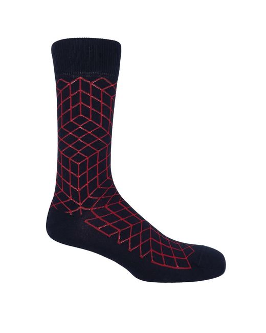Peper Harow - Made in England Blue Puzzle Socks – Bundle for men