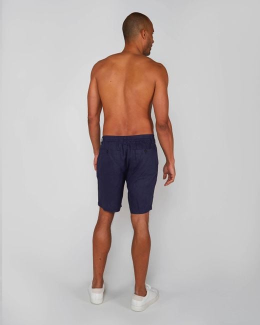 Lords of Harlech Blue Devonshire Linen Short for men