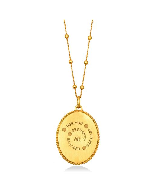 Myrto Katramadou Jewellery Metallic Queen Bee Crystal Necklace