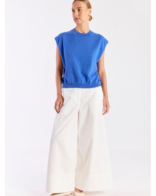 Brodie Cashmere Blue Tina Cashmere Tank
