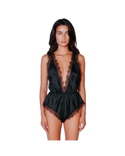 Perilla Lingerie Black Mina Jumpsuit