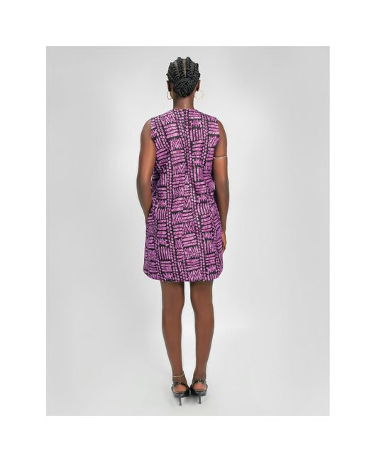 Chuks Collins Purple Ajah New Collection Drop2- A-Line Shift Dress