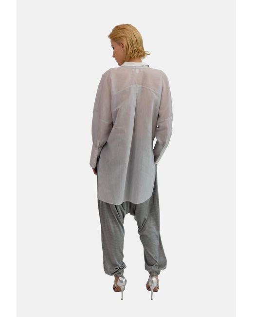 Helene Galwas Gray Ingeborg Blouse