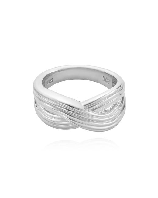Cote Cache Metallic Infinity Ring