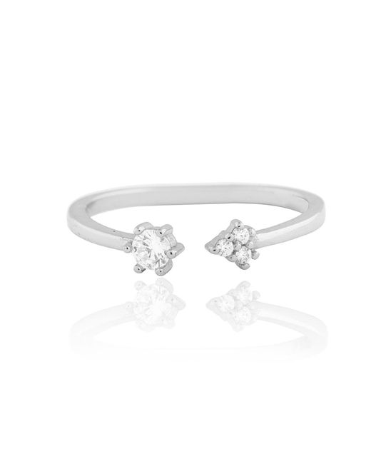 Esterah White Open Adjustable Ring