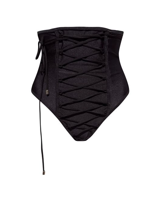 Animal Black Lacer Bikini Bottom