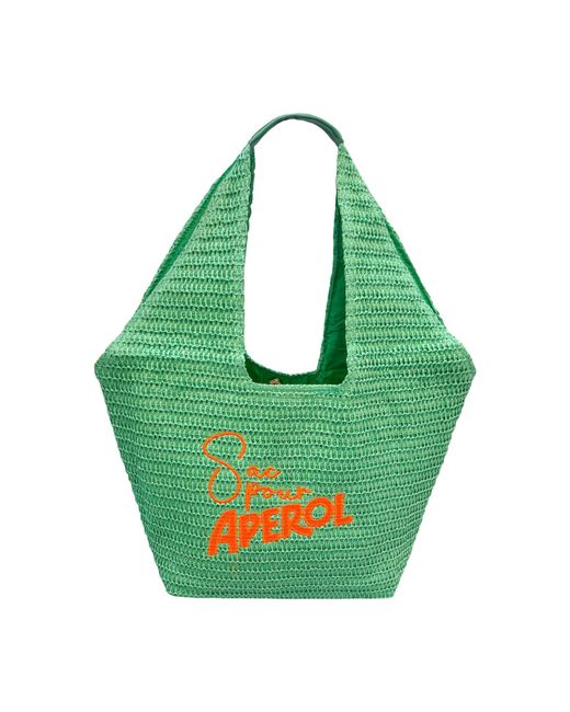 Lilly Loves Green Sac Pour Aperol Oversized Beach Bag