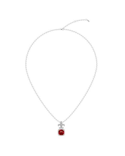 Arte Madrid Red Casa Real Fleur-De-Lis Necklace