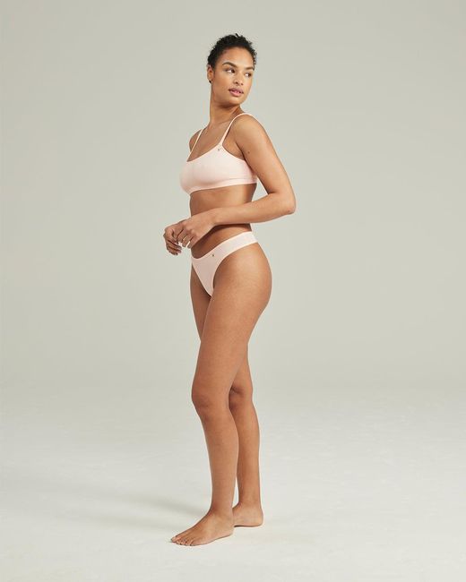 Nudea Pink The Stretch Scoop Neck Bralette