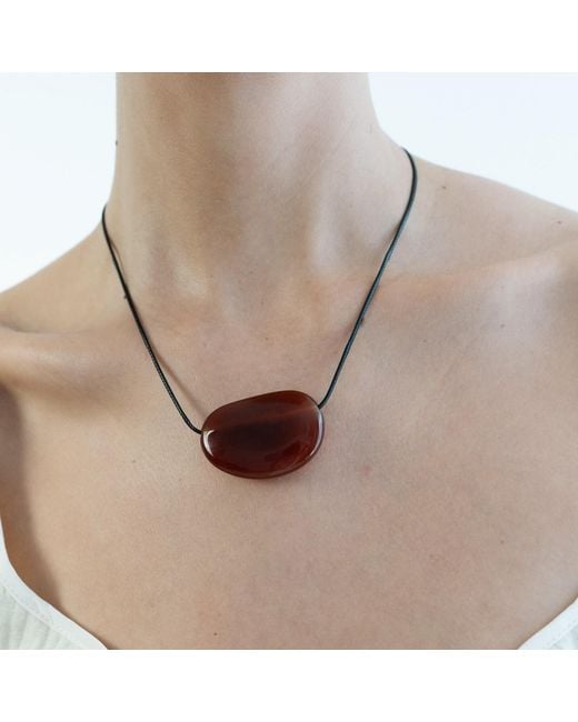 Miss Cecilia Red Amber Necklace