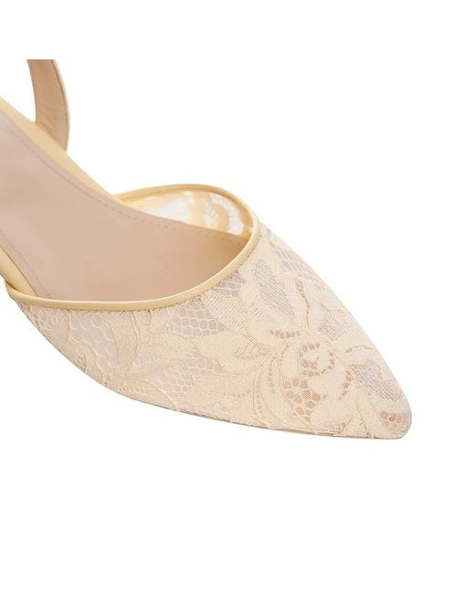 Ginissima Natural Ines Lace Flats