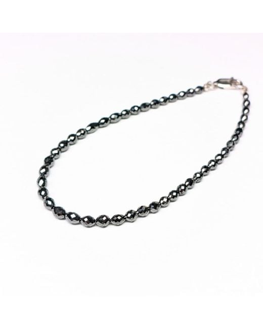 Rahul's Jewels Black 7 Genuine Diamond Oval Strand Bracelet