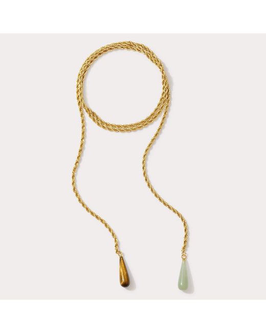 Alexie of Athens Metallic Vision Tie Chain Lariat