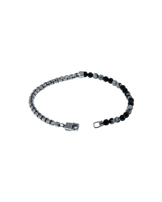 Tateossian Multicolor Sennit Beaded Box Chain Bracelet for men