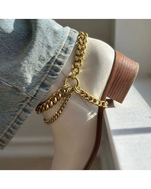 Rachel Nathan Black Boot Chain