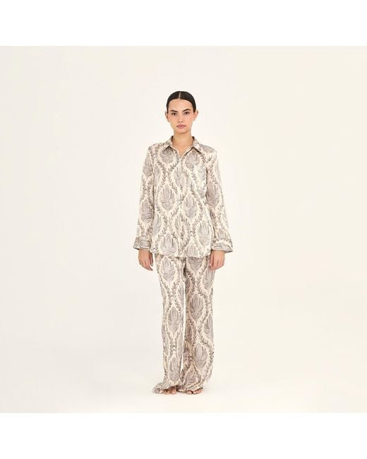 Aguaclara White Neutrals Sultana Pants